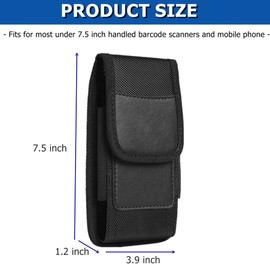 Scanner Holster for Zebra TC77 TC75x TC75 TC72, Rugged Scanner Case Holder Compatible with TC70x TC70 CT60XP CT60 CT45 CT40 Most Mobile Barcode Scanners