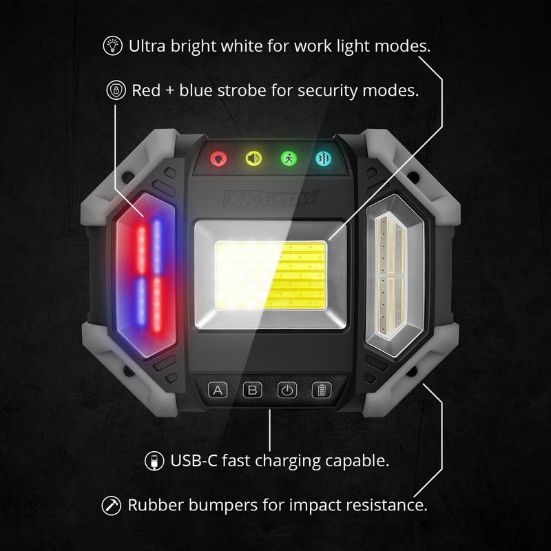 XKGLOW XKdefender 7 Mode Work & Security Light w/Remote for