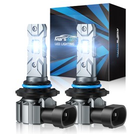 Marsauto 9006 Bulb, 30000LM Brightness Output 6000K Cool White,9006 HB4 Fog Bulbs IP68 Waterproof 60000Hrs Lifespan, 3Mins Installation, 2 Pack