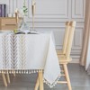SUNBEAUTY Table Cloth Rectangular Cotton Linen 140x220 Tablecloth Waterproof Wipe