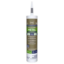 Advanced Gray Silicone 2 Metal Gutter Caulk Sealant 10.1 oz, Mfr: 2816710-A