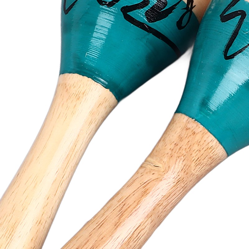 2Pcs Sand Hammer Maraca Shaker Rattle Portable Percussion Instrument Musical