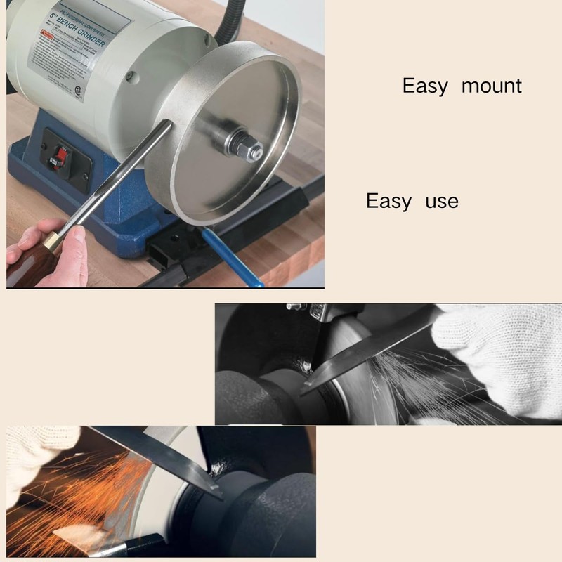 6-inch 1000 grit CBN Grinding Wheel, Designed for Sharpening high-Speed
