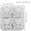 4 Cavity Frog Candy Molds Passover Frog Silicone Mold For