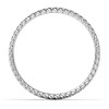Sz 7.0 Solid 10K White Gold 2MM Eternity Braided Rope