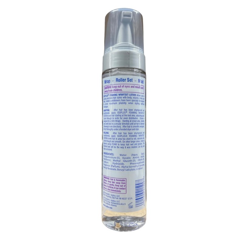 Isoplus Foaming Wrap/Set Lotion, Firm Hold 8.5 Oz