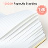Umriox Spiral Notebook A5, 180 Pages Wirebound Notepad, 100GSM Thick