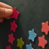 Kisangel Letter Stickers 120pcs 2cm Star Refrigerator Magnets Small Reward
