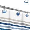 Sunlit Round Crystal Glass Decorative Shower Curtain Hooks, Rust Proof