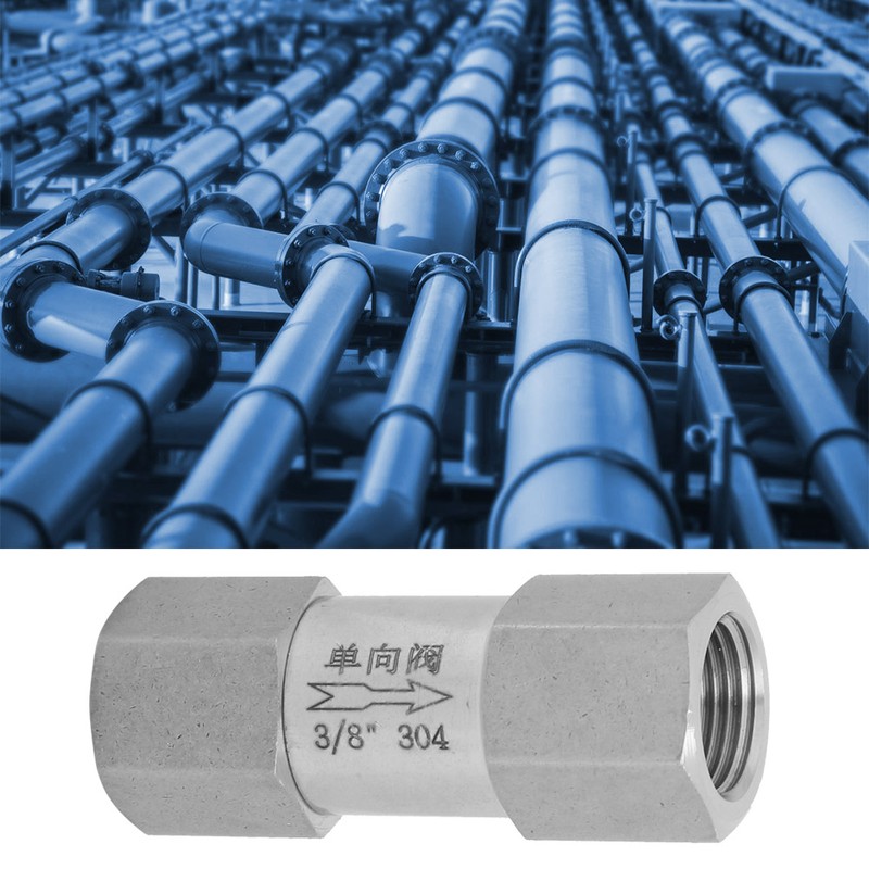 304 Stainless Steel Hex Split Check Valve High Temperature&Pressure Endurance