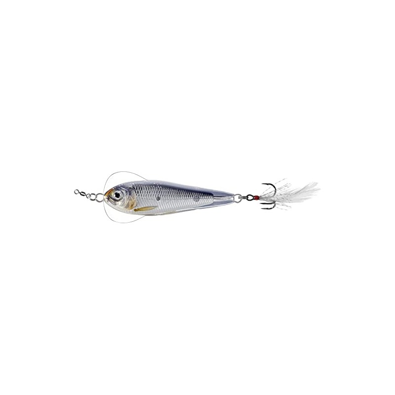 Fishing Tackle Lures Flutter Shad | Silver-Black