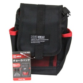 SK11 F-774 RED Chalk Bag, W 5.5 x H 7.9 x D 2.0 inches (W 140 x H 200 x D 50 mm) Red