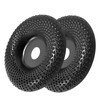 Pack of 2 Wooden Sanding Discs for Angle Grinders, 125