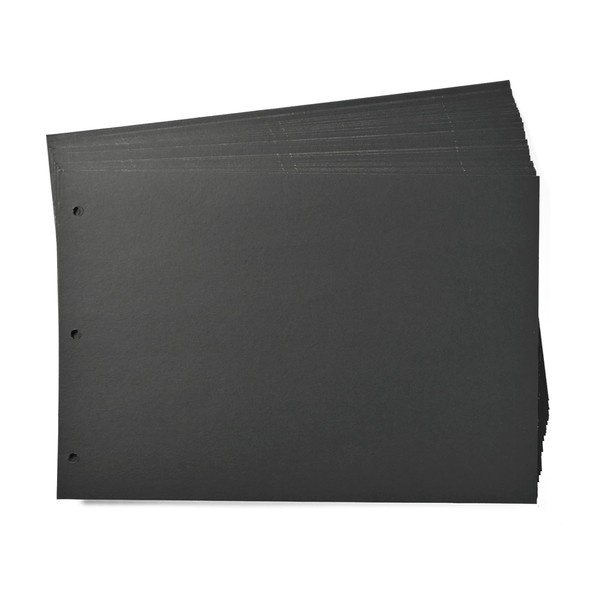 Giiffu Scrapbook Inner Pages, Black Refilled Pages for DIY Scrapbook