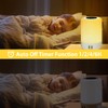 Taipow Bedside Lamp with 4 USB Charging Ports, LED Table