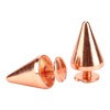 100 Sets Punk Cone Spikes Studs Electroplating Rose Gold Punk