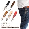 H.N.Z Native American Leather Men's Key Chain Concho Kokopelli Keychain