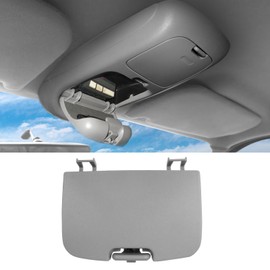 Adzfel Compatible with Ford Super Duty Overhead Console F250 F350 F450 F550 Sunglass Holder Box 2002 2003 2004, Replace for 2C3Z27811586BAA Roof Sunglass Storage Box, F250 Overhead Bin Door - Grey