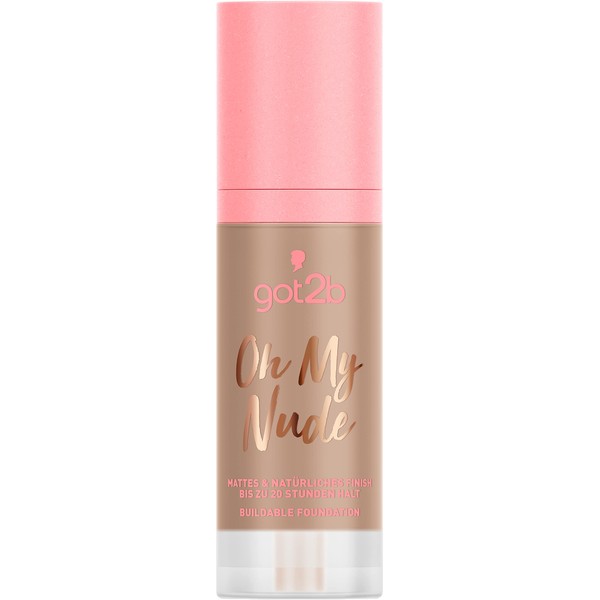got2b Buildable Foundation Oh My Nude 090 Brown Sugar, Long-Lasting Makeup for a Semi-Matte Finish, with Moisturising Aquarik Complex, 30 ml