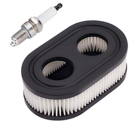 593260 Air Filter Set Spark Plug Compatiable with Troy-Bilt TB110 TB115 TB200 TB230 TB330 TB370 Walk Behind Lawn Mower