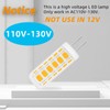 TZHILAN G4 LED Light Bulb 120V Dimmable, Brighter with Glass