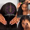 Kinky Straight Feather Crochet Human Hair Extension Yaki Wave Pre