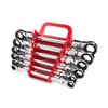 TEKTON 6-Tool Ratcheting Box End Wrench Holder (Red) | ORG22206