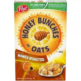 Post Honey Bunches of Oats with Almonds & Crunchy Honey Roasted Breakfast Cereal  - Honey Roasted - 18 oz