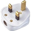 Standard 3 Pin UK Plug 3A, White
