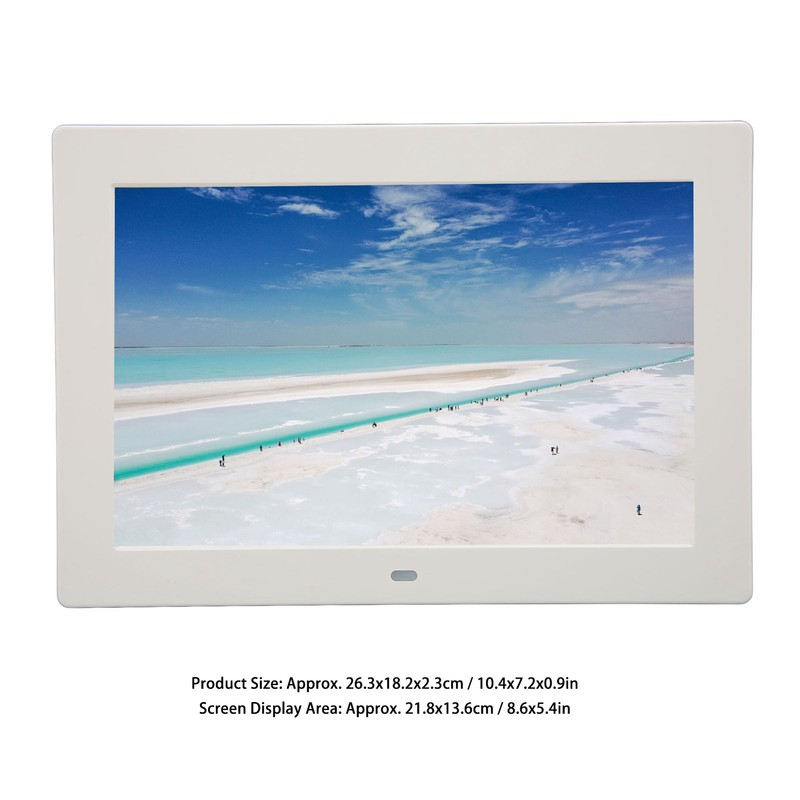 10 Inch Digital Photo Frame 1280x800 HD IPS Display Support