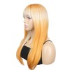 onemily 20 Inch/50 cm Long Layered With Bangs Straight Synthetic