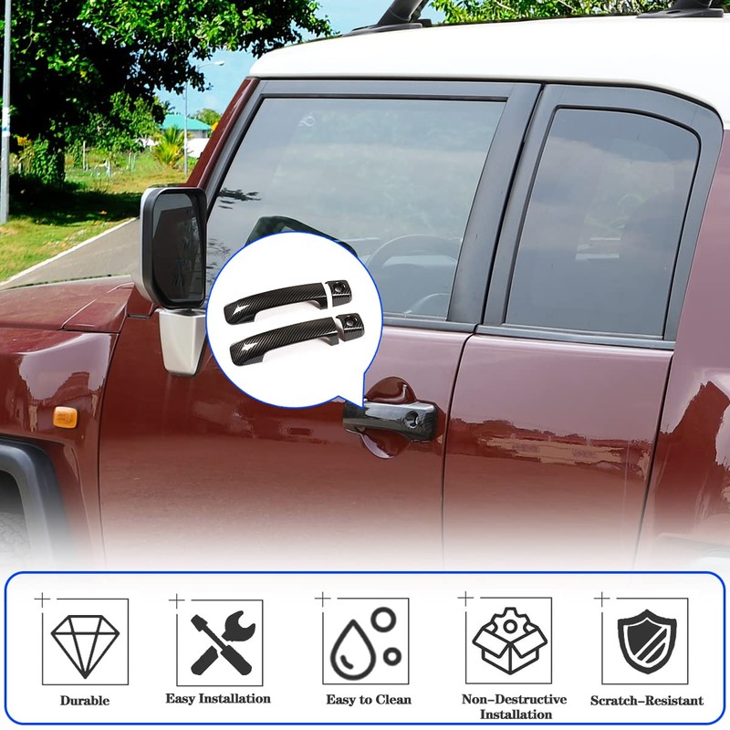 Compatible with Toyota FJ Cruiser 2007-2021 Exterior Door Handle Cover,
