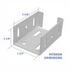 OHIY Heavy Duty Aluminum Fence Bracket for Vinyl Fencing Panel