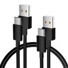 2 Pack Fast Charging USB C Cable Type C, Black