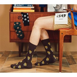 Mens Dress socks - animal prints (Crew 4Pairs) LK