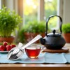 Silver Stainless Steel Tea Infuser Strainer Spoon Loose Leaf Filter