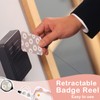 ID Badge Holder with Breakaway Lanyard for, Retractable Badge Reel,