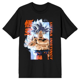Dragon Ball Super Ultra Instinct Goku Men's Black T-Shirt-Large