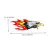 ULTECHNOVO 8pcs Flame Theme Car Sticker Auto Decal Reflection Lion