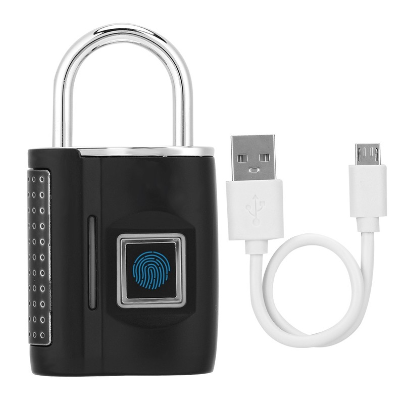 Smart Fingerprint No Password Unlock Padlock Customs Lock for Suitcase