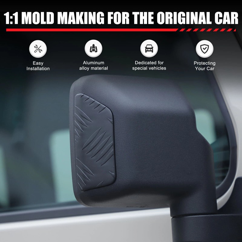 AUG For Ineos Grenadier 2020+ Black Alloy Rearview Mirror Anti-Scratch