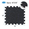 LMRSTOO 0.6” Thick 6 Tiles High Density Rubber Exercise Equipment