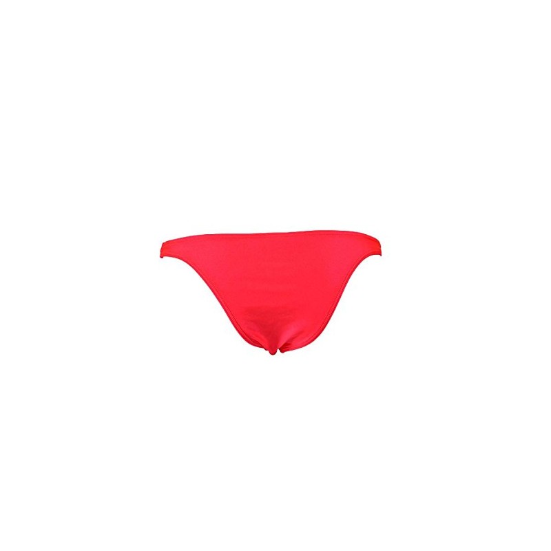 Seafolly Women's Shimmer Brazilian Bikini Bottom , Neon Red, 4