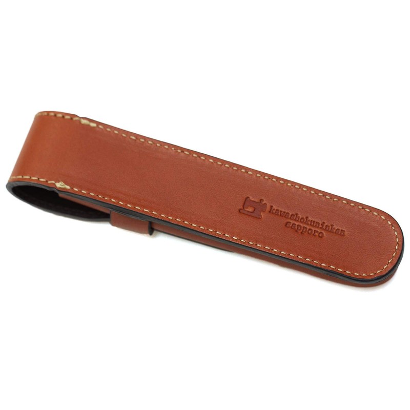 [Sapporo Leather Craftsman Museum] One Piece Fountain Pen Case, Pen