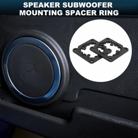 TUCKBOLD Speaker Spacer Ring Midrange Speaker Spacer Adapter for Nissan Waterproof Speaker Subwoofer Mounting Spacer Bracket Ring Black 2 Pcs
