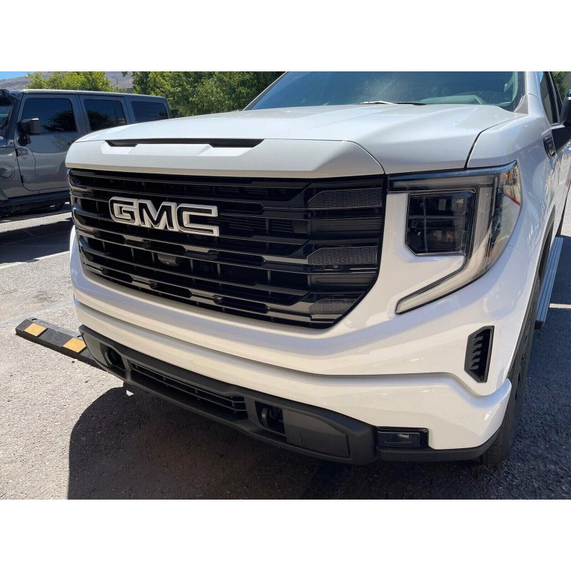Auto Front Black White Emblem Overlay 2019-2022 GMC Sierra 1500