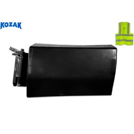 KOZAK Compatible with Volvo VNL 2018+ Semi Trucks Fuel Tank Cover - DEF Chassis Cover 84733671 with DEF Door Hinge 84733141 Set, Driver Left Side, Includes Reflective Vest and Keychain
