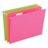 Pendaflex Glow Hanging File Folders, Letter Size, Assorted, Case Pack