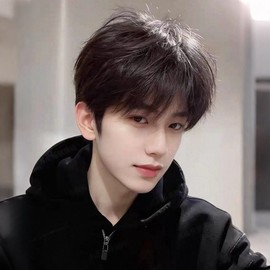 Shaylee natural men's full wig fashion wig, 1 piece, natural black / 샤일리 자연스러운 남성 통가발 패션가발, 1개, 자연블랙