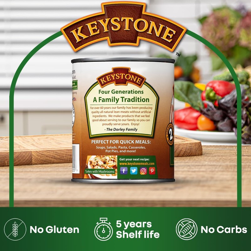 Keystone Meats All Natural Heat and Serve Canned Turkey –